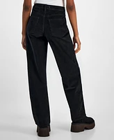 Juniors' 90s Corduroy High-Rise Wide-Leg Pants