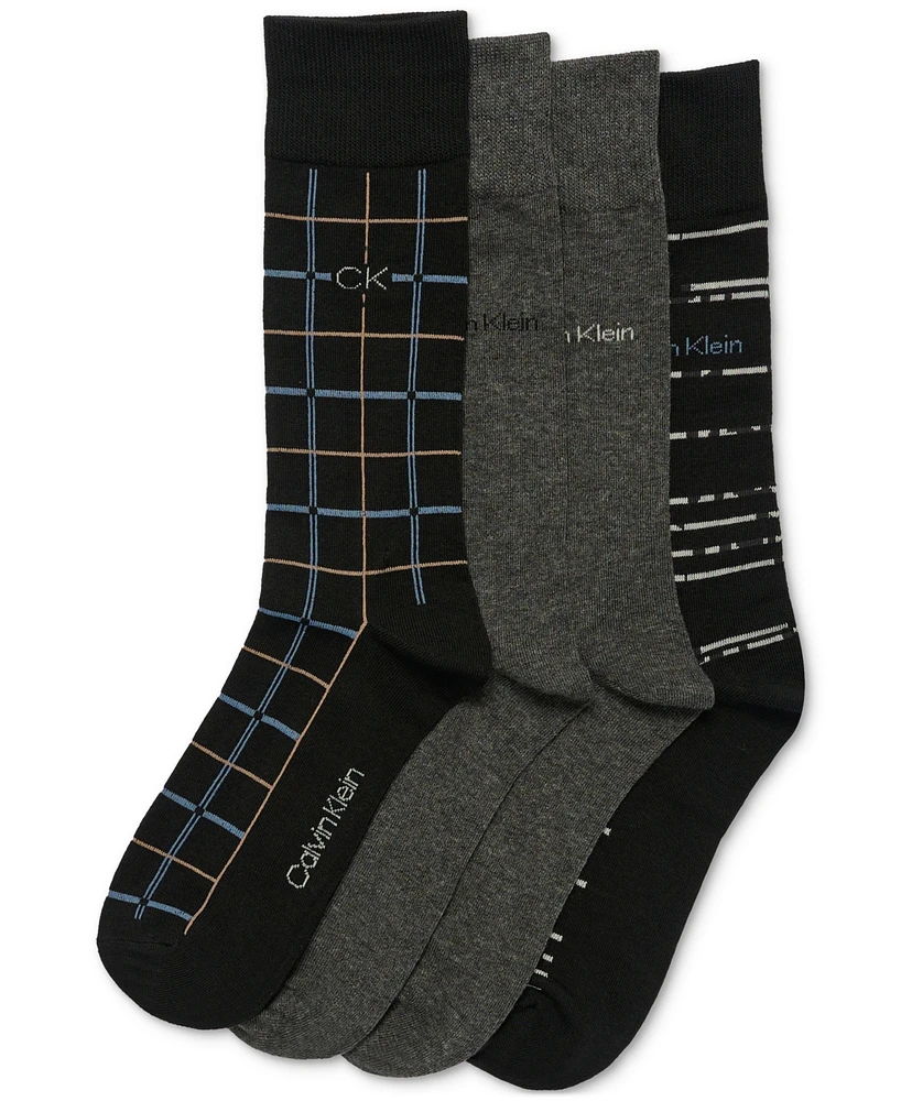 Calvin Klein Men's 4pk. Logo Dress Socks