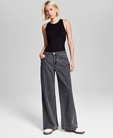 And Now This Women's High-Rise Embellished Jeans, Created for Macy's