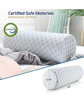 Contour foam Bolster Neck Support & Pain Relief Cooling Roll Pillow - Firm