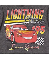 Disney Toddler Boys Pixar Cars Lightning McQueen Fleece Pullover Hoodie and Pants Outfit Set to