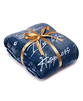 Chanasya Premium I Love You Gift Throw Blanket - Unconditional Together Forever Anniversary