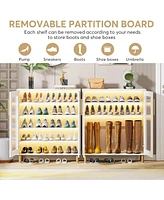 Tribesigns Shoe Cabinet Storage for Enterway, 24 Pairs Shoe Organizer Storage Rack