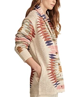 Lucky Brand Women's Southwestern Printed Button-Front Cardigan