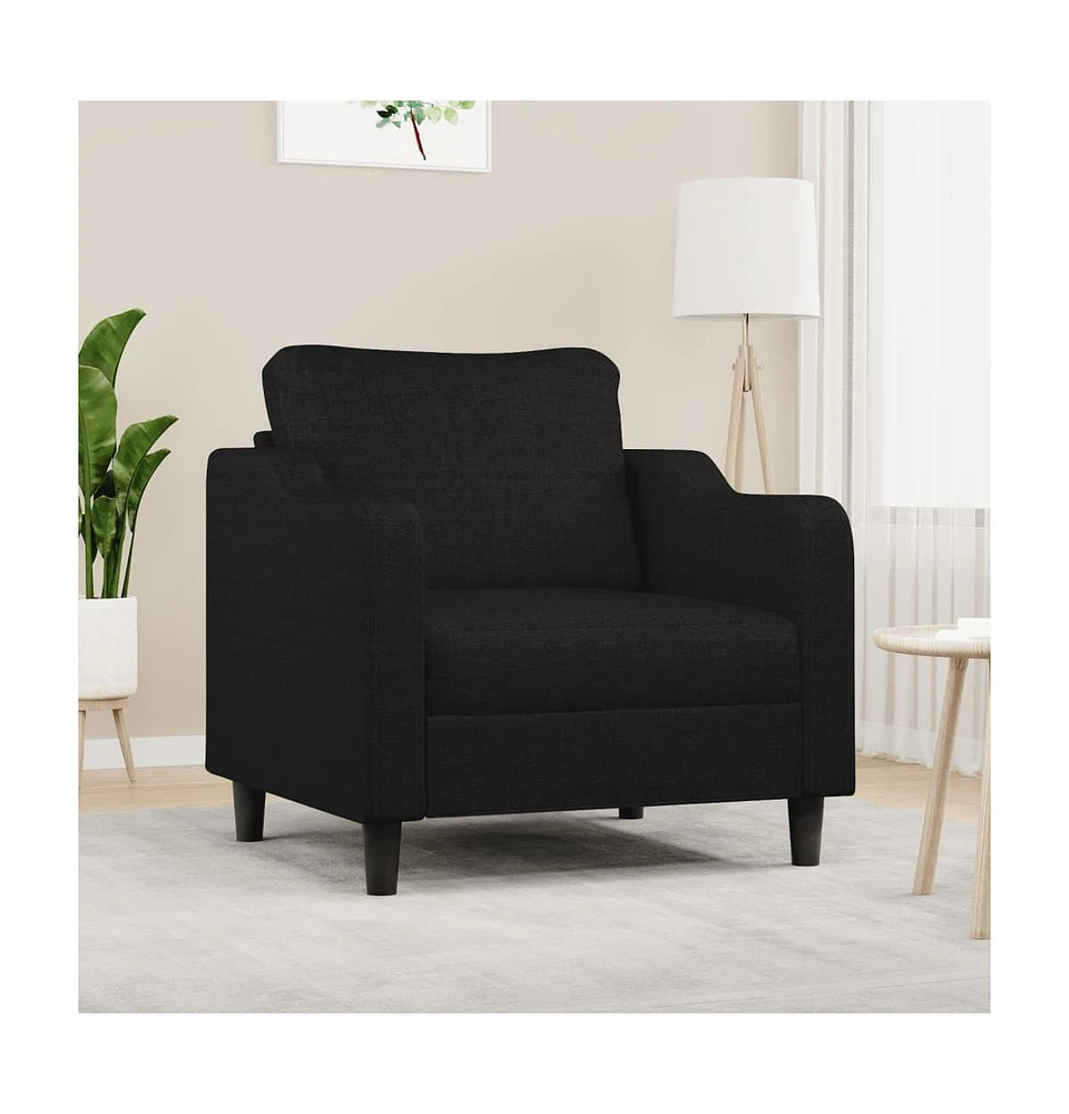 Sofa Chair Black 23.6" Fabric