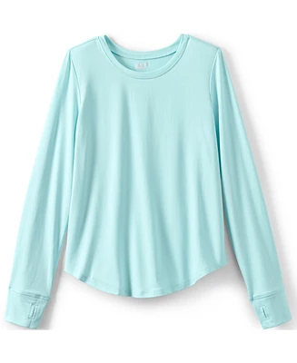 Lands' End Big Girls Plus Long Sleeve Active Tee