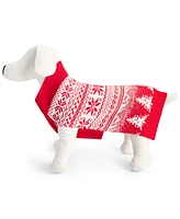 Holiday Lane Fair Isle Knit Pet Sweater, Created for Macy's