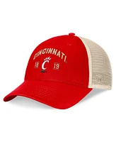 Top of the World Men's Red Cincinnati Bearcats Heritage Waylon Trucker Adjustable Hat