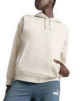 Puma Women's Enlighten Embossed-Logo Long-Sleeve Hoodie