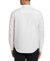 Cubavera Men's Relaxed-Fit Banded Collar Long Sleeve Button-Down Shirt