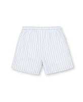 Hope & Henry Girls' Pull-On Flat Front Linen Short, Toddler