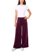 Vince Camuto Women's Velour Pull-On Wide-Leg Pants