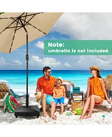 Givimo Fillable Umbrella Base Stand with Lockable Universal Wheels
