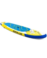 11 Feet Inflatable Stand Up Paddle Board with Aluminum Paddle-Yellow
