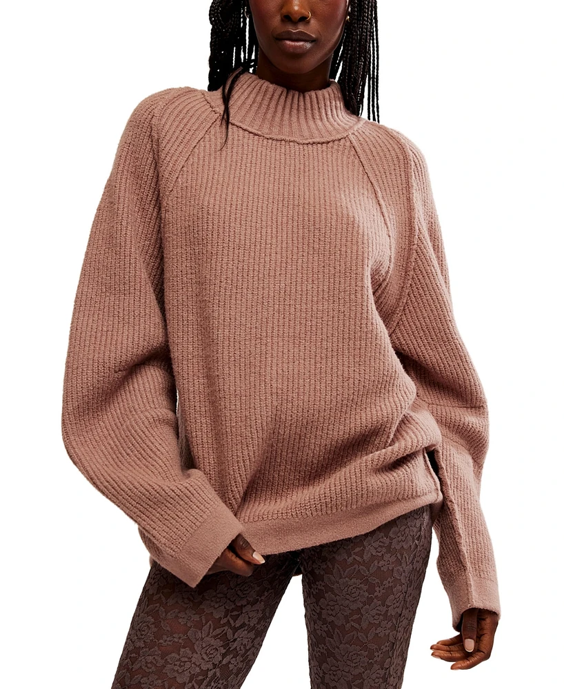 Free People Women's Mock-Neck Sunbeam Sweater