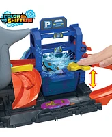 Hot Wheels City Ultra Shark Car Wash Playset with Color Reveal - Multi