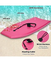 Sugift 41 Inch Lightweight Bodyboard Surfing with Leash Eps Core Boarding Ixpe