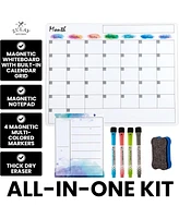 Zulay Kitchen Magnetic Dry Erase Calendar Whiteboard Kit For Fridge