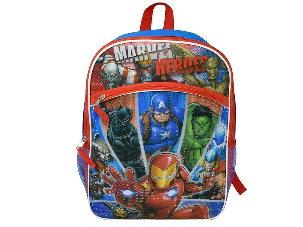 Marvel Avengers School Backpack 16" with front pocket - Assorted pre