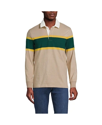 Lands' End Men's Long Sleeve Stripe Rugby Shirt