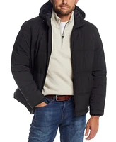 Weatherproof Men's Quilted Puffer Jacket with Attached Hood