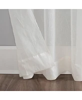 No. 918 Crushed Sheer Voile Rod Pocket Curtain Panel