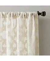 No. 918 Yvette 52" x 95" Trellis Jacquard Sheer Curtain Panel