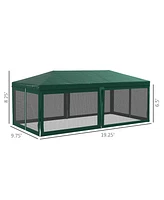 Streamdale Furniture 10'x20' Canopy Gazebo with Sidewalls for Events & Parties