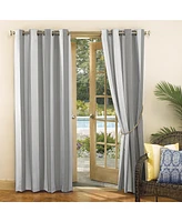 Sun Zero Valencia Cabana Stripe Indoor/Outdoor Uv Protectant Room Darkening Grommet Curtain Panel