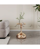 Simplie Fun Luxury Design Iron End Table