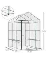 Streamdale Furniture 5' x 5' x 6' Portable Greenhouse Kit