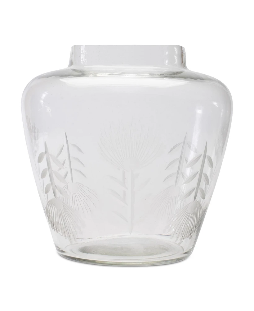 Slickblue Glass Vase – Elegant Decorative Vase for Home and Office Decor