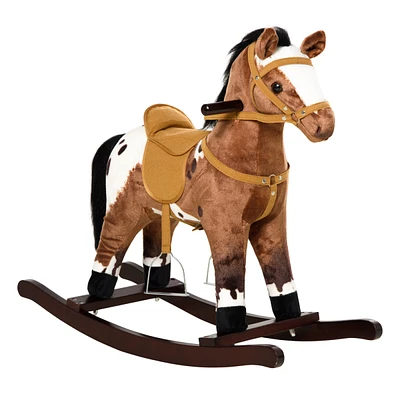 Streamdale Furniture Kids Metal Rocking Horse Toy with Realistic Sounds