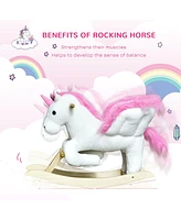 Streamdale Furniture Musical Unicorn Rocking Horse for Kids