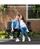 48.5" Aluminum Park Bench for Outdoor Spaces