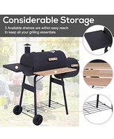 Streamdale Furniture 48" Steel Bbq and Smoker Combo