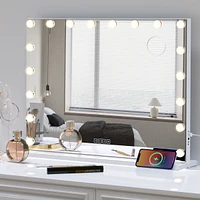 Streamdale Furniture Vanity Mirror with Speaker and Lights, Bluetooth, Tabletop/Wall Mount