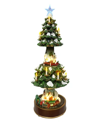 Puleo Christmas Musical Tree Village 22 Inch