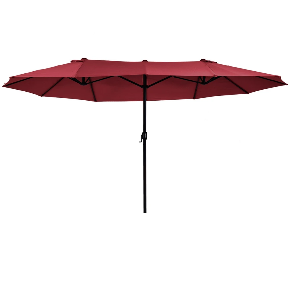 Simplie Fun 15ft Patio Umbrella with Double-Sided Shade