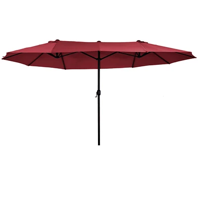 Simplie Fun 15ft Patio Umbrella with Double-Sided Shade