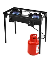 Givimo 150000 Btu Double Burner Outdoor Stove Bbq Grill