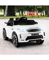 Vebreda 12V Kids Ride On Car with Remote Control Lockable Doors Slow Start System and Led Lights-Pink