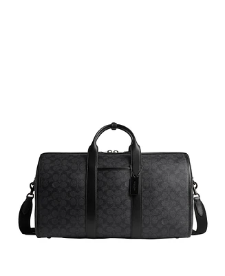 Coach Gotham 45 In Signature Canvas Duffle Bag