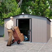 Streamdale Furniture 10FT x 12FT Metal Outdoor Storage Shed