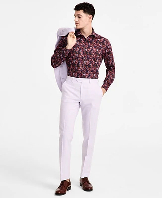 Bar Iii Men's Slim-Fit Linen Suit Pants
