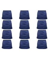 Arkwright Home Mariposa Half-Bistro Aprons (12 Pack), 18x30 in., Soft Polyester Blend, Color Options