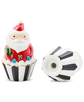 MacKenzie-Childs Bake Shop Santa Snowman Salt & Pepper Shaker Gift Set