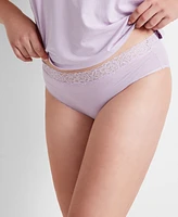 State of Day Women's Cotton Blend Lace-Trim Hipster Underwear, Created for Macy's