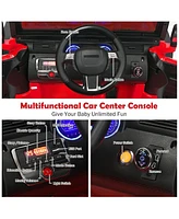 Sugift 12V Kids Ride On Car with Remote Control and Double Magnetic Door