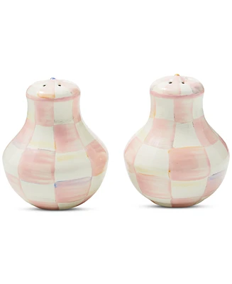 MacKenzie-Childs Rosy Check Salt & Pepper Shakers